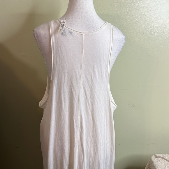 Madewell Ivory Plus Softfade Cotton Cover-Up Tank Dress, size 1X, NF696 - Picture 10 of 16